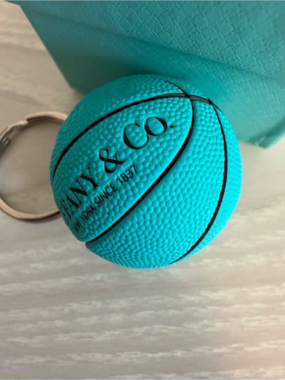 Tiffany & Co. Mini Teal Basketball Keychain